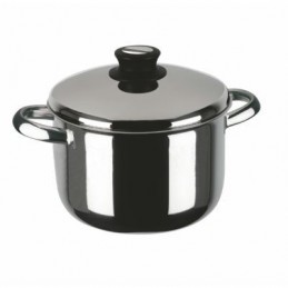 OLLA FORMA ACERO INOX 22 CM. CON TAPA