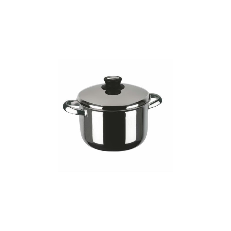 OLLA FORMA ACERO INOX 22 CM. CON TAPA