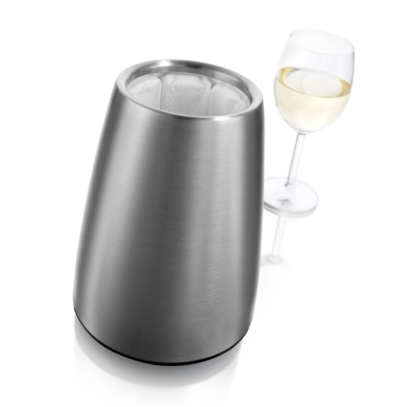 CUBITERA CON ENFRIADOR PARA VINO ACERO INOX