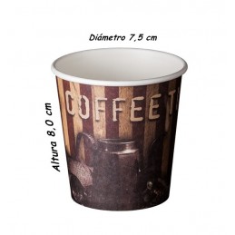 VASO CARTON COFFEE 180 ML. CAJA 1000 UNIDADES