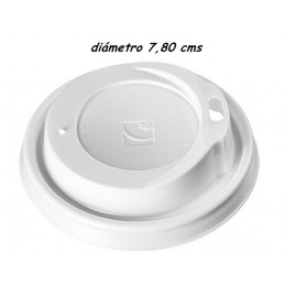 TAPA BLANCA VASO CARTON 180 ML. CAJA 1000 UNIDADES