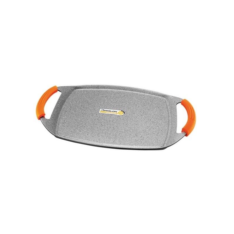 PLANCHA ABSOLUT ORANGE ALUMINIO FUNDIDO 47X28 CM.