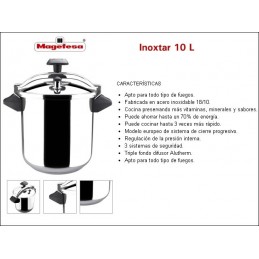 OLLA MAGEFESA INOXTAR RECTA 10 LITROS