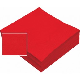 SERVILLETAS 40X40 2C ROJO 1200 UNIDADES