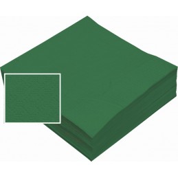 SERVILLETAS 40X40 2C VERDE OSCURO 2400 UNIDADES