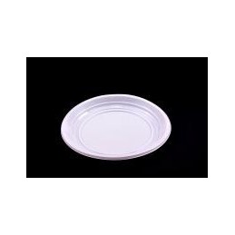 PLATO PLASTICO POSTRE 17 CM. PAQUETE 100 UNIDADES