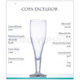 COPA CERVEZA EXCELSIOR 39 CL. CAJA 6 UNIDADES