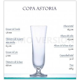 COPA CERVEZA ASTORIA 30 CL. CAJA 6 UNIDADES